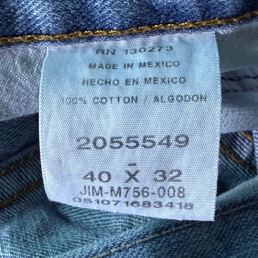 Lee Jeans Mens 40x30 Relaxed Fit Light Wash Blue Denim 2055549 EUC